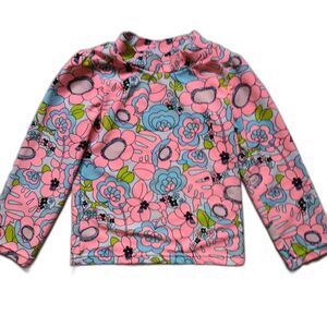 Carter's Just One You Girls 5T Swim Shirt Long Sleeve Pink Floral